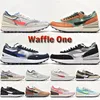 Waffle One Running Shoes For Men Women Trainers Hyper Royal Unity Summit White Grey Fog Green Rust Oxide Coconut Milk Outdoor Sneakers Storlek 36-45