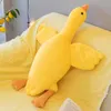 Cute Big White Goose Sleeping Pillow Stuffed toy Duck Goose Doll Pillow Bed Bodhi Duck Doll New Year Gift