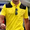 F1 Team 2022 Yellow Special Edition قصيرة الأكمام الرياضية T-Shirt Men Fan Polo Shirt Clothing264R