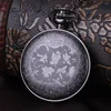 Pocket Watches Vintage Carving Quartz Watch For Men Antique Hollow Flower Case Fob Chain Clock Man Wholesale Dropship Analog Display