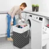 Förvaringskorgar tvättkorg stor kapacitet fällbar vattentät lång förstärkta handtag Lykta tryck Hushåll Tvättförvaringsväska för hem R230726