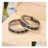 Anillos de banda Dragón Acero inoxidable Negro Para Hombres Mujeres Regalo de joyería de moda Will And Sandy Drop Ship Delivery Ring Dhx4K