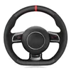 Alcantara Car Steering Wheel Cover For Audi tt 2008 A5 A7 RS7 S7 SQ5 S6 S5 RS5 S4 RS4 RS3 2012-2018 Leather Car Accessories301H