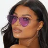 Sonnenbrille 2023 Trend Frauen Randlose Herz Form Sonnenbrille Outdoor Freizeit Frauen Brillen UV400 Gafas De Sol