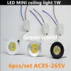 Mini LED LED LED LIDA Biała srebrna czarna okładka do domu zagłębiona szafka AC85-265V 6PCS SET2659