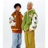 Womens Jackets Y2K Embroidery Thickened Mao Jinxiu Baseball Uniform American Street HipHop Couples Casual Joker Loose Coat Jacket Top 230726