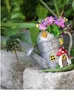 Solar Flower Watering Pot Light Outdoor Courtyard Mushroom House Decoration Pastoral Landscape Night