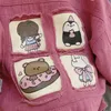 Jackets Girls Fashion Cartoon Denim Jacket Spring Children Korean Style Top Baby Girl Toddler Long Sleeved Kids Clothing 230807