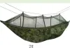 Hammock with Crib Netting Outdoor Doubleperson Parachute Portable Handy Fabric Mosquito Net Field Hiking Camping Tent Garden ZZ