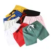 Shorts Verão Bebê Meninos Meninas Calças de Algodão Meninos Shorts Casuais Bonitos para Bebês de Cor Sólida Crianças Calças Curtas 230725