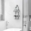 Étagères de salle de bain mur salle de bain étagères de douche suspendues montage panier étagère douche support de rangement WC shampooing organisateur accessoires de salle de bain 230725