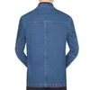 Men's Suits Denim Suit Jacket Long Sleeve Single Breasted Pocket Jeans Coat Spring Autumn Clothing Casualt Tops Blazers