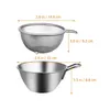 Bowls Strainer Colander Basket Kitchen Bowl Washing Mesh Rice Microporous Vegetable Metal Drainer Pasta Net Washer Fruit Sieve