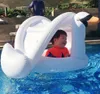 Barraca de brinquedo verão inflável flamingo cisne piscina flutuante anel de natação para bebê rede de natação 230726