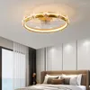 Americano Decorativo Superficie Montata Cucina Camera da Letto Sala da Pranzo Moderna Luce del Ventilatore a Soffitto a Led