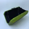 Evening Bags Olive Green Party and Clutches with Crystal Rhinestone for Womens Wedding Prom Dress 230725