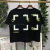 Mäns T-skjortor Spring och Summer High Quality T-shirt Bomull Flock Silk Net Printing Men Kvinnor kan 230 g tjock topp 2023