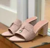 Sandales d'été chaussures en cuir véritable bout ouvert décontracté talons hauts pour femmes chaussures de créateurs de luxe