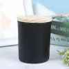 200ml Holder Glass Cup Containers with Bamboo Lid Scented Candles Jar Home DIY Candle Making Accessories FY5734 JY26