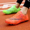 Safety Shoes Zapatillas Hombre Men Track Field Shoes Professional Athletic Spikes Lightweight Running Training Sneakers Long Jump Sport Shoes 230726