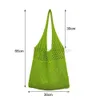 Beach Bags ISKYBOB Leisure Hollow Women's Shoulder Bag Women's Designer Knitted Handbag Large Capacity Handbag Women's Bag Summer Beach Bagstylishdesignerbags