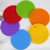 Tapis de table Cuisine Décoration Ronde En Nid D'abeille Antidérapant Résistant À La Chaleur Silicone Bol Pad Pot Titulaire 6 pcs/lot