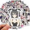 10 50 100 stks anime hentai sexy pinup bunny meisje waifu decal stickers draagbare koffer auto vrachtwagen auto sticker304B