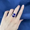 Cluster Rings 2023 Ring Droplet 3 Blue Spinel 8 12 Open