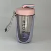 Bouteilles d'eau 600ML Blender Shaker Bouteille avec Fouet en Plastique Sans BPA Protéine Shake Étanche pour Poudre Workout Gym Sport 230725