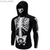 Heren hoodies Sweatshirts Heren stretch fitness ninjapak heren Hoodie lange mouw gezichtsmasker sport fietskleding Hoodie harajuku kleding Z230726