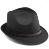 Bérets hommes femmes Fedora chapeaux Trilby casquettes Jazz Sunhat classique rétro fête Street Style extérieur voyage hiver taille US 7 1/8 UK M