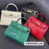 Designer Bag Handmade 5a New Light Luxury Leather Crocodile Pattern Second Generation Mini Single Shoulder Diagonal Have Logo