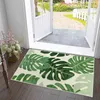 Carpets Tropical Green Leaf Carpet for Living Room Home Decoration Sofa Table Large Area Rugs Kitchen Hallway Rugs Non-slip Bathroom Mat R230725