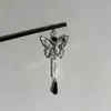 Chinese Style Butterfly Hair Sticks Headdress For Women Vintage Hairpin DIY Hairstyle Ponytail Holder Hair Accessories Jewelry