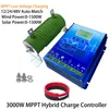 12V 24V 48V MPPT 하이브리드 윈드 태양 전하 컨트롤러 1200W 1600W 2000W 2400W 3000W Lifepo4 리튬 납산 배터리