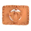 Table Napkin 45x45CM Ruffule Cloth Napkins Cotton Soft Flounced For Wedding Decoration Decor Party House Warming Gift