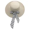 Berretti 9.5CM Cappello Fedora bianco a tesa larga Donna Elegante fiocco di perle Flat Top Autunno e inverno Lana Barnacle Jazz