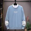 Sweatshirts Men's Hoodies 22SS Spring Men Fashion Solid Color Casual Print Sweatshirt Mens Loose Harajuku Long Sleeve Street Jogger Tops L230726