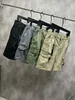 Shorts Masculino 2023 Clássico Compass Braçadeira Bordado Solto Cargo Casual Masculino Militar Calça Bolso Lateral com Zíper 230725