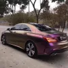 Chameleon Pearl Diamond Satin Metallic Purple Vinyl Adhesive Sticker Car Wrap Foil With Air Release Film Vehicle Car Wrapping Roll2504