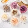 Fleurs séchées 100 PC Artificielle En Gros Décor À La Maison De Mariage Jardin Rose Arc Soie Dahlias Faux Pivoine De Noël Guirlande Matériel 230725