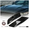 2PC Carbon Look Car Air Flow Intake Hood Trim Vent Bonnet Cover Universal268q