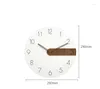 Zegary ścienne okrągłe drewniane nowoczesne design proste zegarek Dekor Decor Decor salon Clock Dekoracja restauracji wisząca