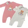 19 Style spädbarn nyfödda baby rompers overalls bomullskläder nallebjörn chirtsmas kostym jumpsuit barn bodysuit bebis outfit rom9538025