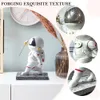 Decorative Objects Figurines Astronaut Crafts Statue Creative Chic Ornament Decorations Fencing Defend for TV Cabinet Porch Liquor 230725