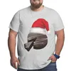 Polos masculinas Christmas Mudcake Red T-shirt Big Tall Tees Plus Size 4XL 5XL 6XL Tops Boys White T Shirts Mens