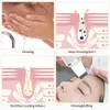 Ansiktsmassager laddningsbara ultraljuds -EMS -hudskrubber Care Ultraljud Blackhead Borttagning Ansikte Peeling Extractor Pore Spots Cleaner 230725