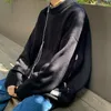 Maglioni da uomo autunno inverno Harajuku nero blu grigio pullover maglione uomo streetwear casual manica lunga allentata o-collo lavorato a maglia da uomo