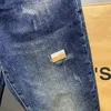 Erkekler Vintage Skinny Jeans Erkekler için Yıkama Ağız Yiyecek Gözyaşı Yırtık Moda Sokak Günlük Elastikiyet Pamuklu Erkek Denim Pantolon 230316 L230726