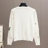 Tricots pour femmes T-shirts Printemps cardigan pull femmes mode coréenne broderie cheval mignon tricots cardigans à manches longues hauts pull feminino 230725